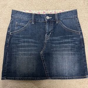 Uniqlo denim mini skirt